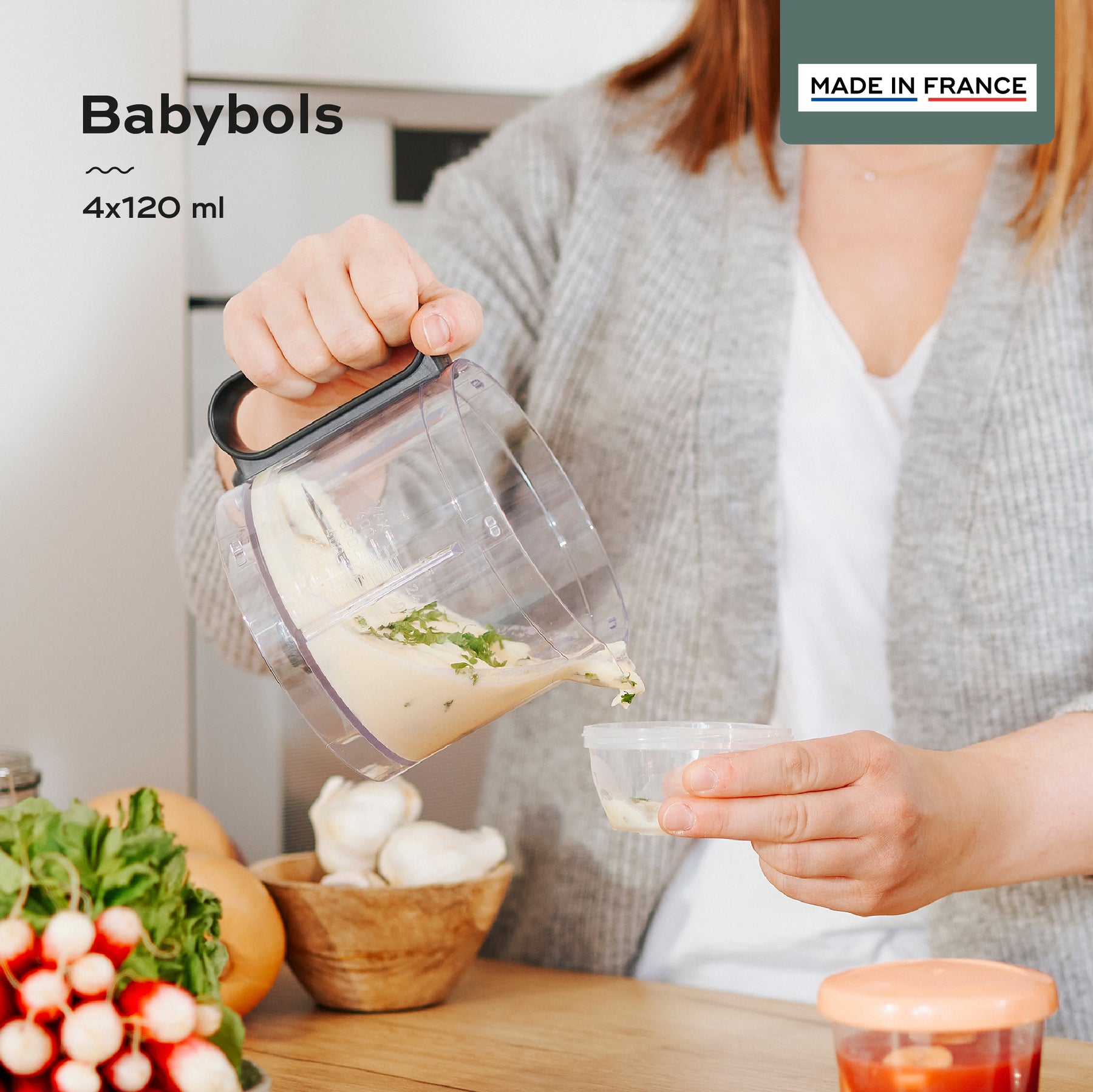 BABYMOOV Babybols lot de 6 pots de conservation pour bébé 180ml, gradués,  garantis sans BPA, hermétiques, surface réinscriptible - Cdiscount  Puériculture & Eveil bébé