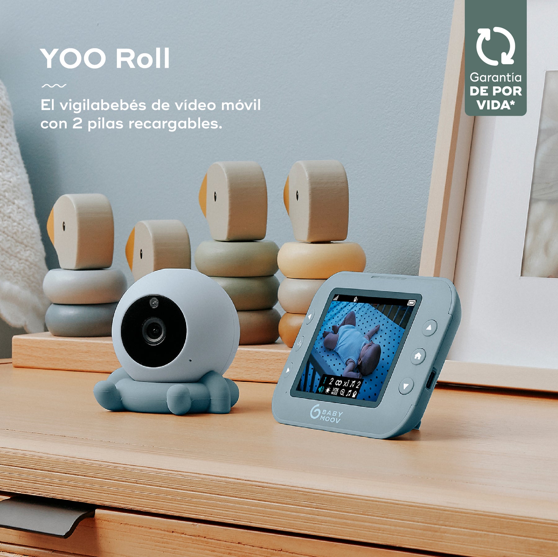 Motorola - Vigilabebés Digital con Cámara 2,4 Pulgadas Vídeo